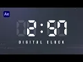 DIGITAL CLOCK TIMER ANIMATION in After Effects Easy Timing with Expressions