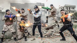 LTT NERF WAR : SEAL X Nerf Guns Fight Shadow Syndicate Tactical Extraction Mission