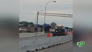 Tractor-Trailer Crash Forces Closure Of I-95 In Both Directions At I-495 Split In Wilmington Delawa