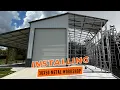 Installation of 16 ft Tall Texas Steel Building 30x50 Metal Building WolfSteel Buildings