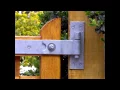 A tip to make sure you wooden gates cannot be lifted off their hinges