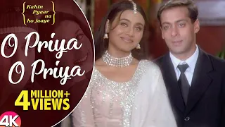 o priya o priya 4k video salman khan u0026 rani mukherjee kahin pyaar na ho jaaye hindi love song