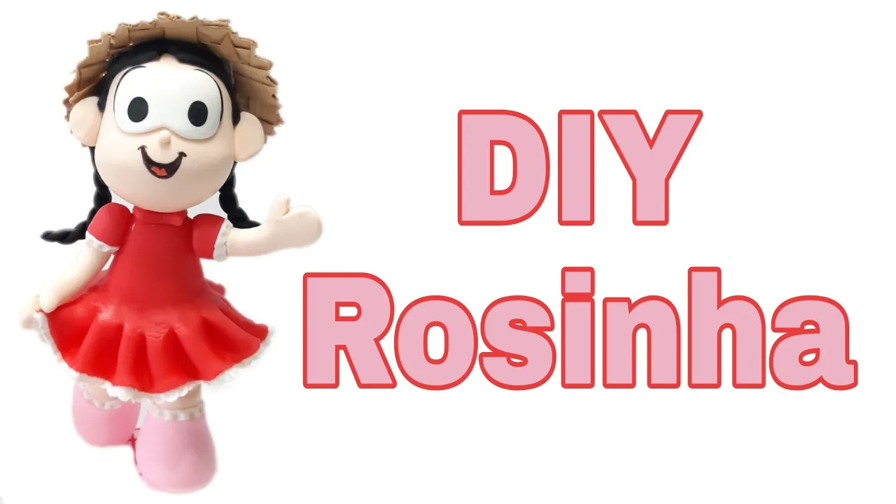 Diy Rosinha passo a passo feito em biscuit