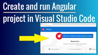 Creating and Running Angular Project in Visual Studio Code VS Code Tutorial for Beginners