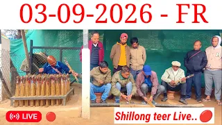 Shillong Teer Live FR  Result 03-09-2026 | Shillong Teer Counter Live Result