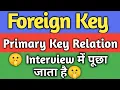 Primary Key Foreign Key Relation Foreign Key On update cascade Foreign Key On delete cascade