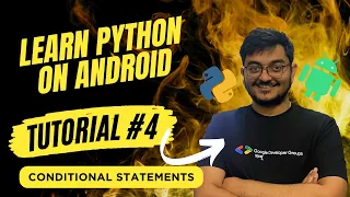 Conditional statements if else elif Learning Python In Android