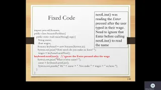 Java I Chapter 2 Class 3 Part 2 Scanner Class