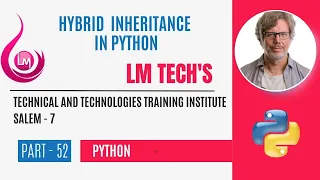 INHERITANCE IN PYTHON HYBRID NHERITANCE PYTHON FULL EXPLANATION IN TAMIL PART - 52