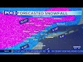 Snowstorm in NY and NJ this weekend Timeline expected totals