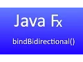 JavaFX 15 - Property bindBidirectional