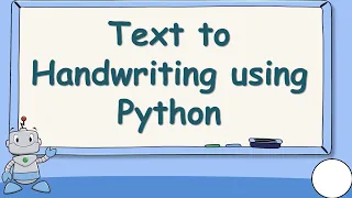 Pywhatkit Text to handwriting