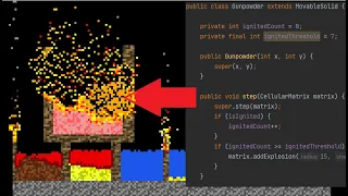 How To Code a Falling Sand Simulation like Noita with Cellular Automata