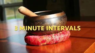 Tibetan Singing Bowl 3 Minute Intervals 1 Hour Meditation Timer