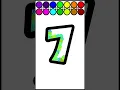 coloring number 7 is fun and exciting