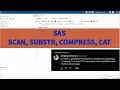 SAS SCAN SUBSTR COMPRESS CAT function