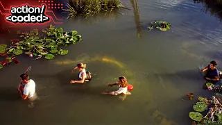 anacondas the hunt for the blood orchid 2004 dr ben douglas swallowed whole by the anaconda