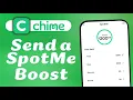 How to Send a SpotMe Boost in the Chime App