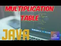 Multiplication Table JAVA CodeWithJais Eclipse IDE