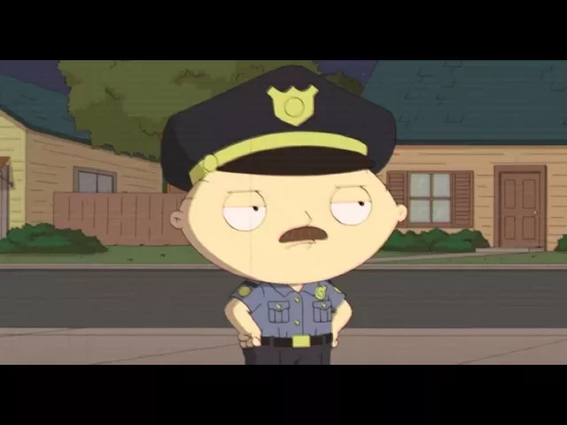 Family Guy - Stewie as a Veteran Cop