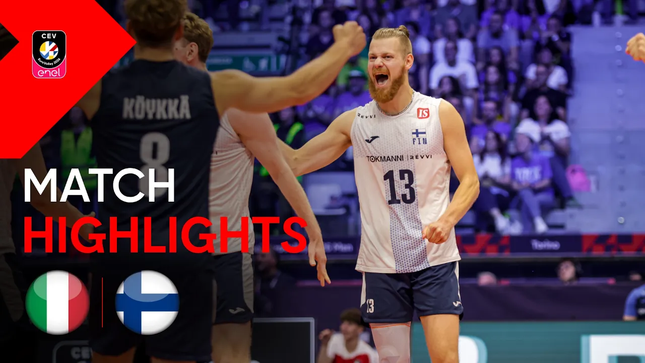 Highlights | Italy vs. Finland | CEV Enel EuroVolley 2026 Men | Quarter-Final