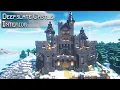 Minecraft How to build a Deepslate Winter Castle Interior Tutorial