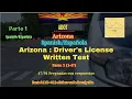 Arizona DMV Practice Test in Part 1 Knowledge Test Written Test 2024 ADOT