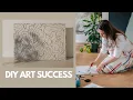 DIY Large Scale Wall Art For Less Than 60