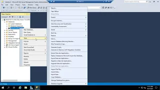 Restoring a database in Microsoft SQL