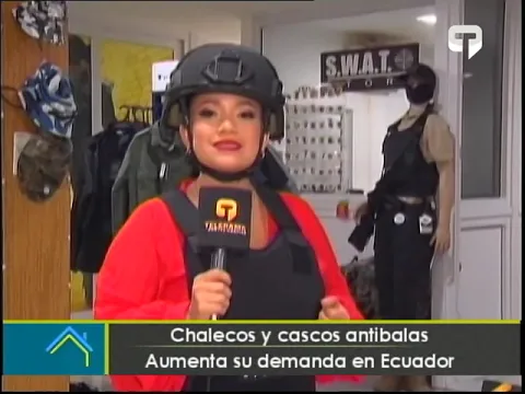 Chalecos y cascos antibalas aumenta su demanda en Ecuador