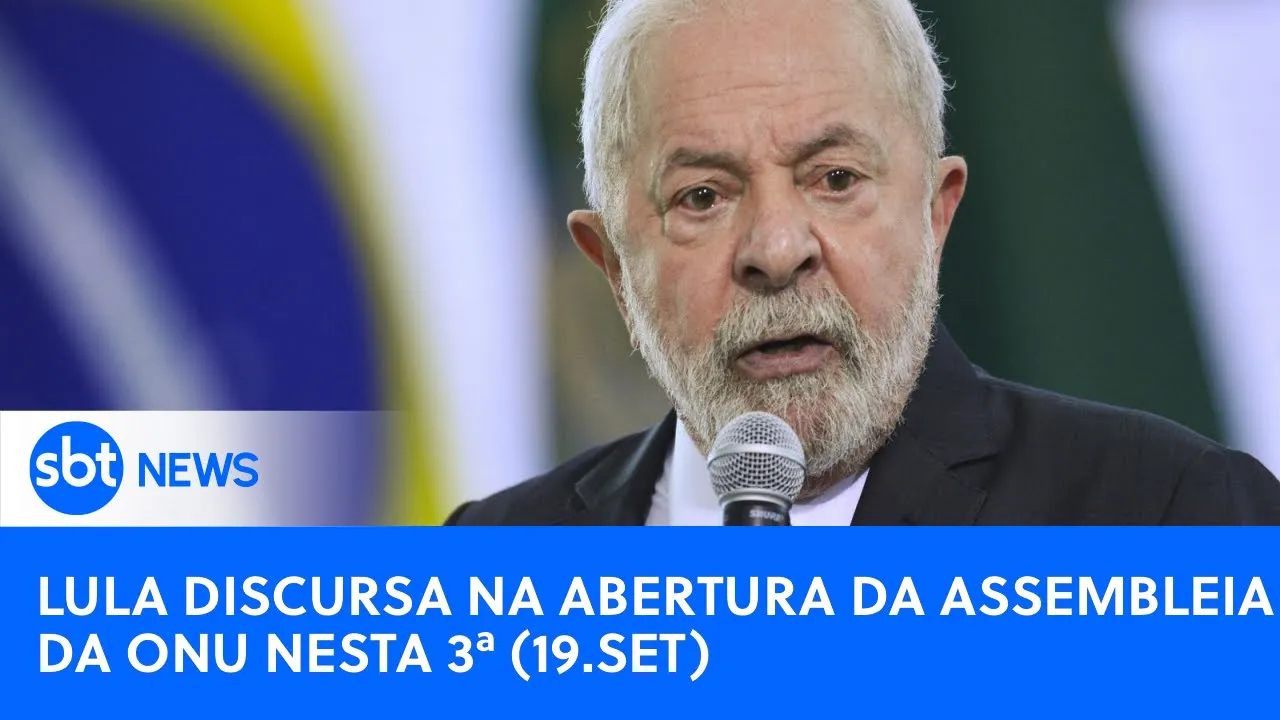 ???? SBT News na TV: Lula discursa na Assembleia Geral da ONU; Governo confirma reunião com Zelensky