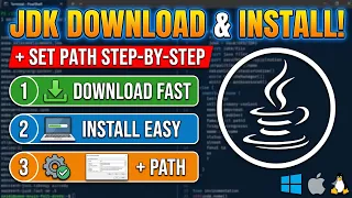 How to Download Install Java JDK Set Path Run First Program 2026