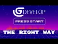 How to Make a Start Screen in Gdevelop
