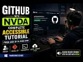 GitHub Complete Tutorial with NVDA Accessible Git GitHub Guide for Blind Programmers Part-1