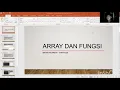 Latihan dan fungsi array pada php