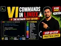 Linux Vi Editor Tutorial in Hindi Edit Files Like a Pro in Terminal
