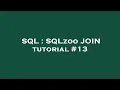 SQL SQLzoo JOIN tutorial