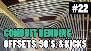 How To Bend EMT - HOW ELECTRICIANS BEND 90s OFFSETS BOX OFFSETS KICKS