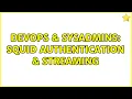 DevOps SysAdmins Squid Authentication streaming