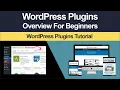 WordPress Plugins Overview Tutorial Made For Beginners Step By Step