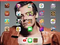 Harry Styles screen on the wallpaper