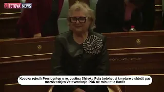 Kosova zgjedh Presidenten e re, Justina Shiroka - Pula betohet si kryetare e shtetit