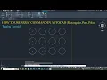 How to use Array Command Rectangular Path Polar in Autocad Tagalog