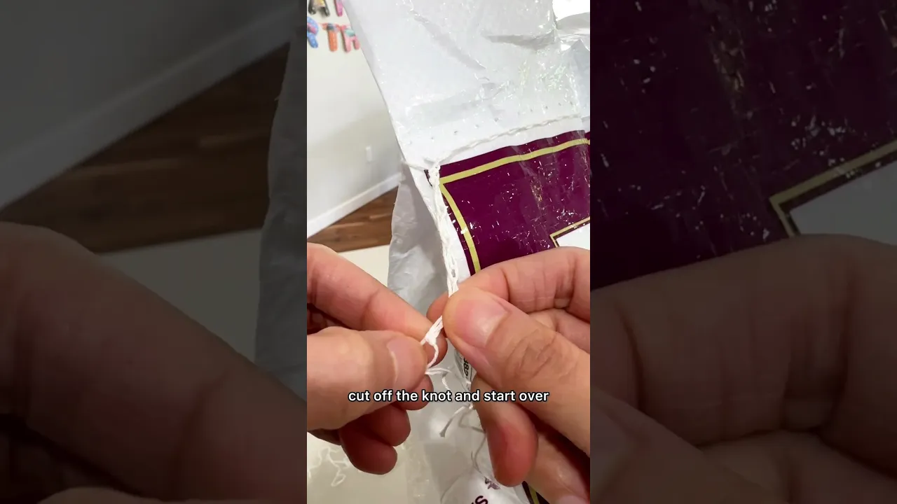 How to Unravel Rice Bag Strings.