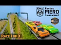 Pontiac Fiero Tournament Race 1 of 3 Downhill Diecast Racing