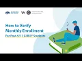 How to Verify Enrollment for Post - GI Bill Students