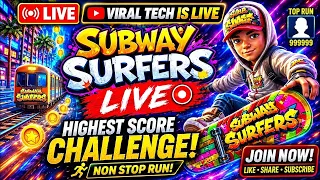 🔴 SUBWAY SURFERS LIVE 🔥 | INSANE HIGH SCORE 😱 | #Shorts #live