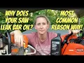 Chainsaw leaks bar oil The most common reason why AND Husqvarna saw leaking oil FIXED Repair Vlog