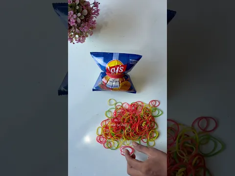 Rubber Band V/S Chips 🍟 #shorts #rubberband #experiment #trending #jomansovlogs