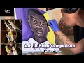 Acrylic paint comparison GOLDEN vs UTRECHT vs MASTERS TOUCH PT 2 Live Application